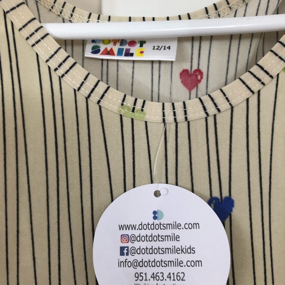 Dot Dot Smile Full Twirl Dress- 12/14 Matched Set